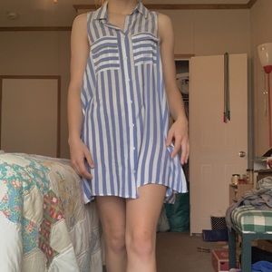 Casual Blue T-shirt dress